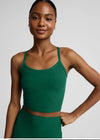 Beyond Yoga Spacedye Slim Racerback Cropped Tank - Legacy Pine Heather