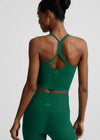 Beyond Yoga Spacedye Slim Racerback Cropped Tank - Legacy Pine Heather