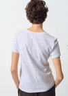 American Vintage Sonoma Round Neck Short Sleeve T-shirt SON28G - Artic Melange