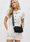 Sol + Selene Inspiration Woven Neoprene  Crossbody - Black