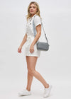 Sol + Selene Inspiration Woven Neoprene Crossbody - Grey