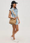 Sol + Selene Sky's the Limit Small Laced Up Crossbody - Nude
