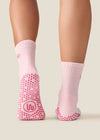 MoveActive Classic Crew Grip Sock - Sweetie Candy Pink