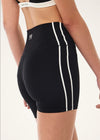 P.E Nation Clarity 5 Inch Bike Short - Black/Whisper White