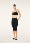 P.E Nation Fold over 3/4 Length Leggings - Black