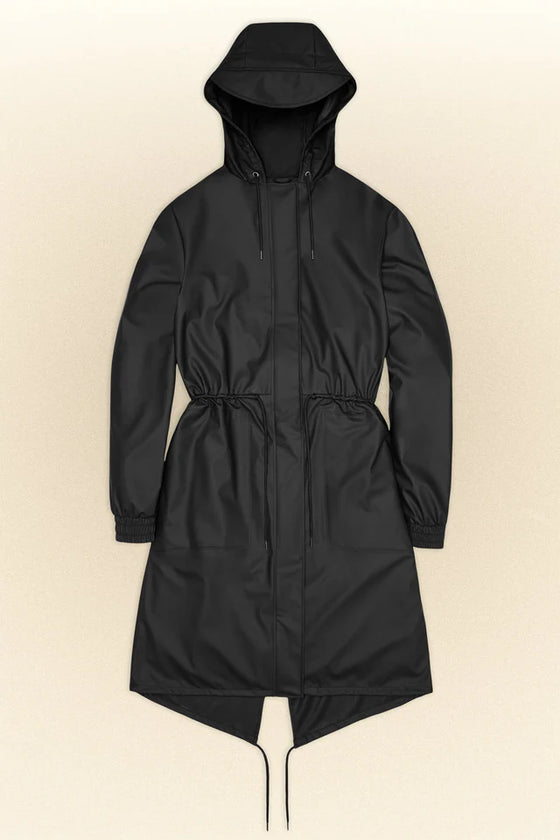 Rains String Parka - Black