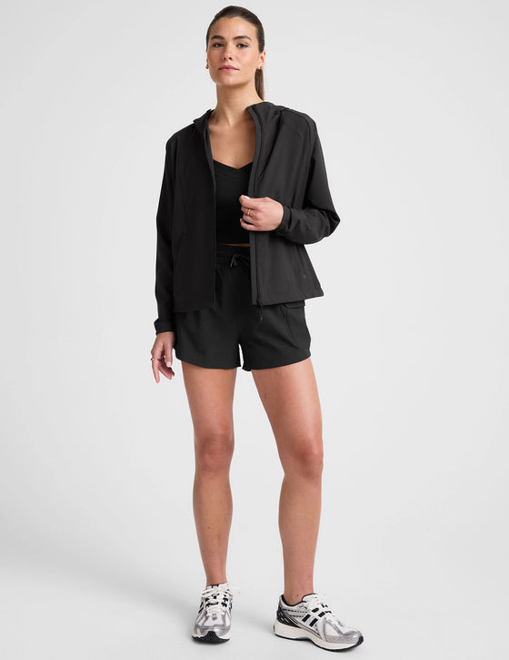 Beyond Yoga Cross Country Packable Jacket - Black