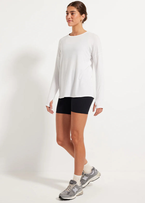 Nimble Essential Long Sleeve - White