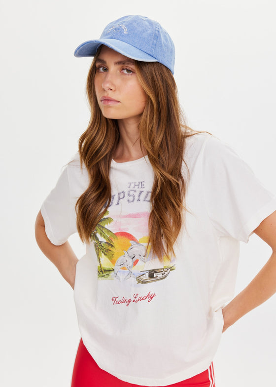 The Upside Washed Denim Soft Cap