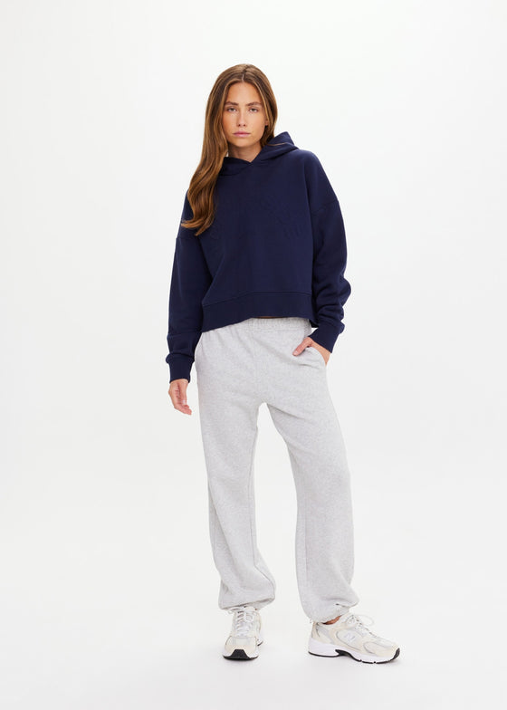 The Upside Byron Embossed Logo Hoodie - Navy