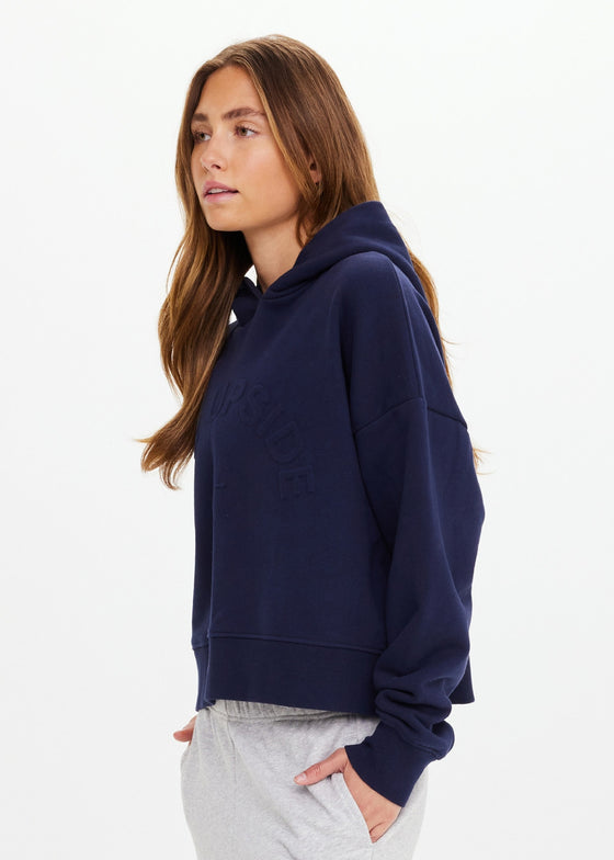 The Upside Byron Embossed Logo Hoodie - Navy