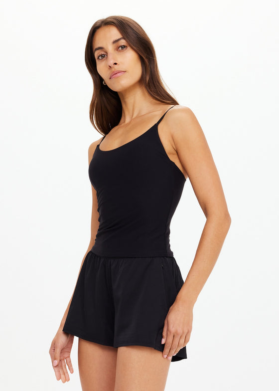 The Upside Tani Scoop Tank Top -Black