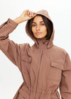 The Upside Freddie Fleece Lined Anorak - Mocha