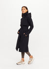 The Upside James Hooded Trench Coat - Black