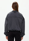 The Upside Carlotta Cropped Bomber Jacket - Washed Black