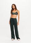 The Upside Marnie Silk Wide Leg Pant - Jungle Green