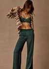 The Upside Marnie Silk Wide Leg Pant - Jungle Green