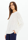 The Upside Chennai Yelena Knitted Top - Cream