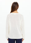 The Upside Chennai Yelena Knitted Top - Cream