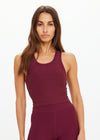 The Upside Peached Sophie Crop Top - Bordeaux