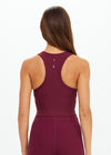 The Upside Peached Sophie Crop Top - Bordeaux