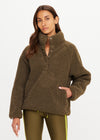 The Upside Harlow Fleece Pullover - Olive