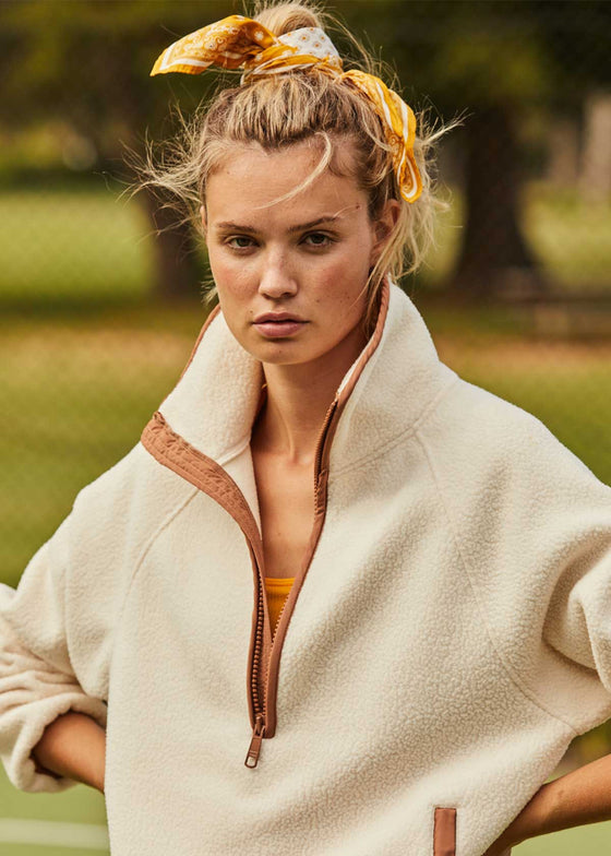 The Upside Harlow Fleece Pullover - Bone
