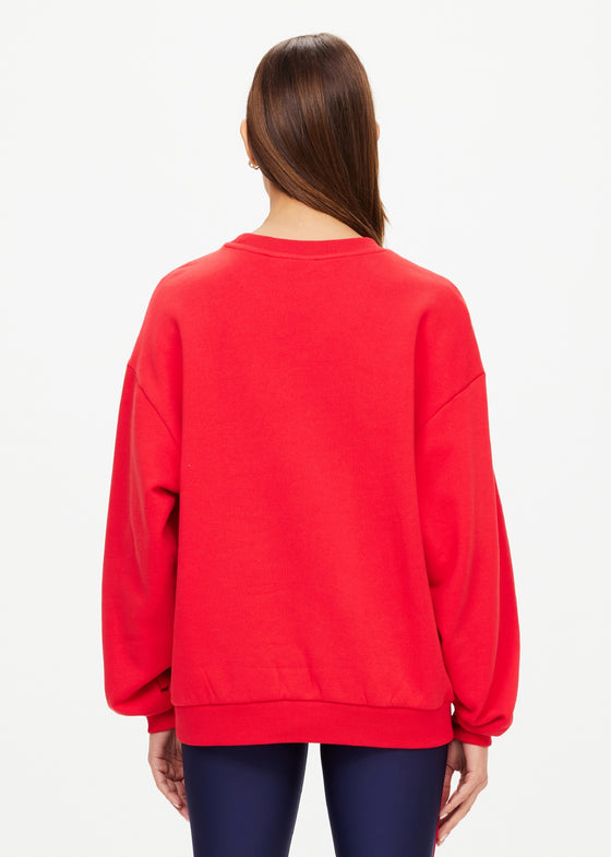The Upside Ranchero Saturn Crew Sweater - Roja