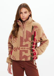 The Upside Totem Harlow Fleece Pullover - Rosewater