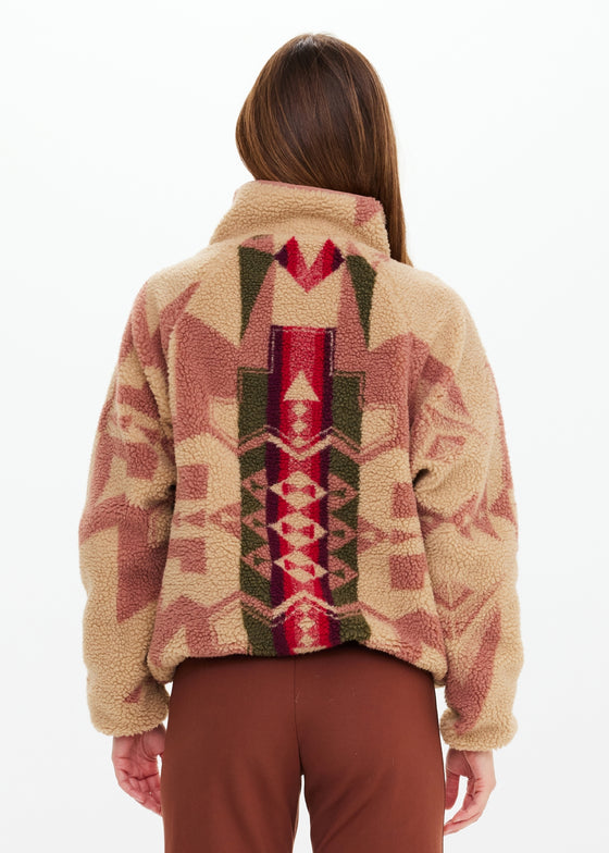 The Upside Totem Harlow Fleece Pullover - Rosewater