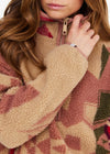 The Upside Totem Harlow Fleece Pullover - Rosewater