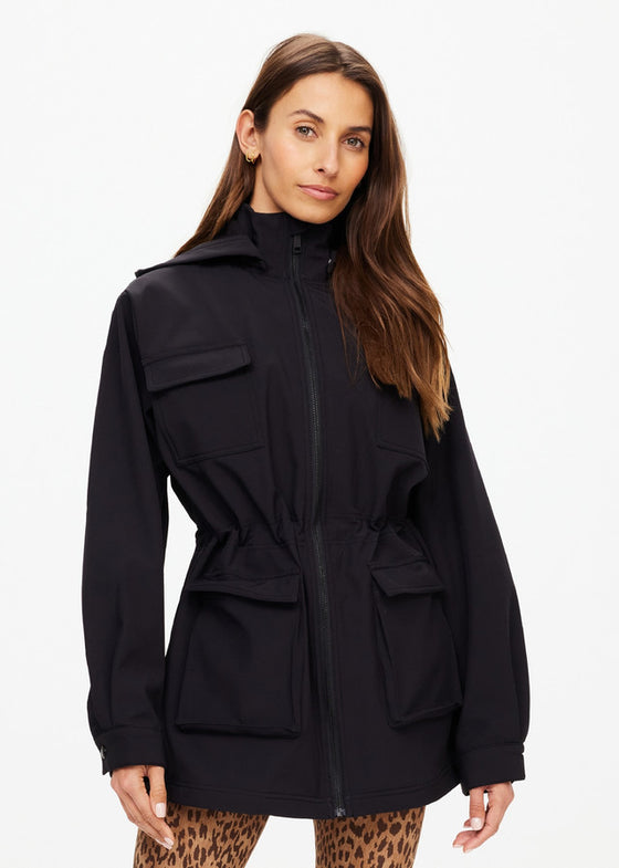 The Upside Freddie Fleece Lined Anorak - Black