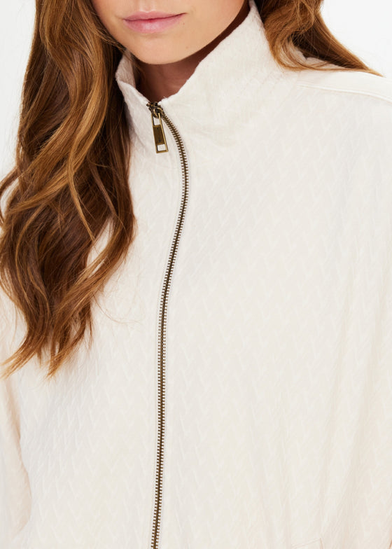 The Upside Bow N Arrow Valley Zip Jacket - Natural