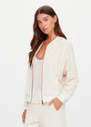 The Upside Navar Isabella Bomber Jacket Cream