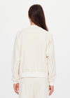 The Upside Navar Isabella Bomber Jacket Cream
