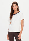 The Upside Zahra Rib Tee - Cream