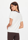 The Upside Zahra Rib Tee - Cream