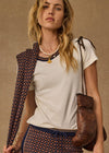 The Upside Zahra Rib Tee - Cream