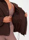 The Upside Mercer Hooded Puffer Jacket - Cocoa