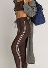 The Upside Oxford 25" Midi Pant - Cocoa