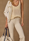 The Upside Bonnie Kick Flare Pant - Cream