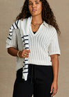 The Upside Kitt Knit Polo - Creme