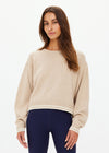 The Upside Xanthe Crew Neck Wool Sweater - Sand