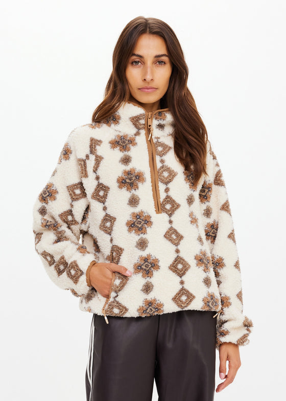 The Upside Harlow Fleece Pullover - Abstract