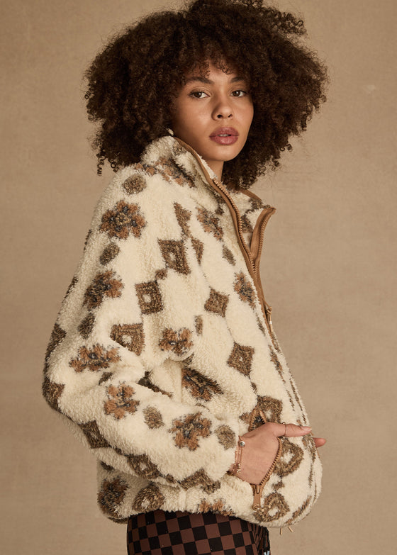 The Upside Harlow Fleece Pullover - Abstract