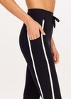 The Upside Sol 25" Midi Pant - Black