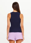 The Upside Abby V Neck Tank Top - Navy