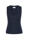 The Upside Abby V Neck Tank Top - Navy