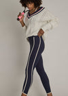 The Upside Samara 25 Inch  Midi Pant - Navy