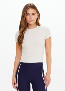  The Upside Shelter Fitted Tee - Creme